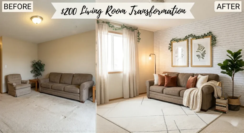 $200 living room makeover