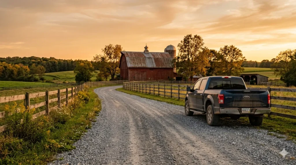 driveway materials ranked: concrete, asphalt, gravel, pavers
