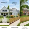 Fence style guide which matches your home exterior – five fence styles with modern, farmhouse, coastal, traditional, and mid‑century homes.