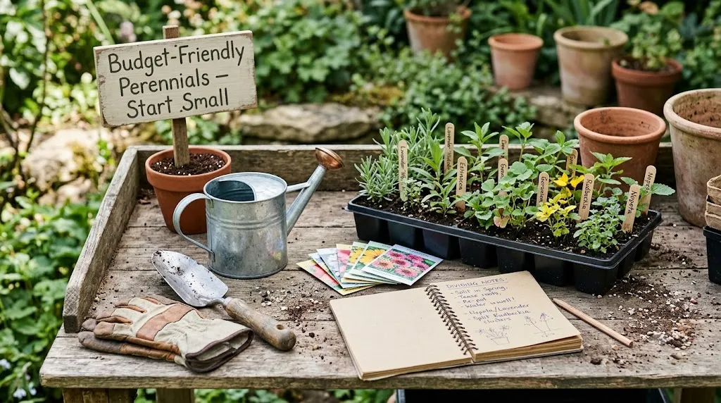 Perennial border ideas that look good every season – budget-friendly tips: start with plug plants, divide existing plants, and grow from seed.