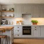 Small kitchen layout ideas that maximize every inch – featured image of a bright, efficient kitchen with light cabinets, open shelves, and compact island.